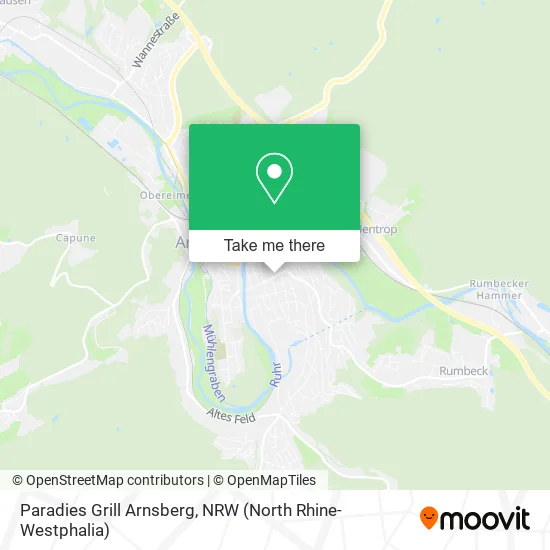 Карта Paradies Grill Arnsberg