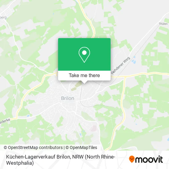Карта Küchen-Lagerverkauf Brilon