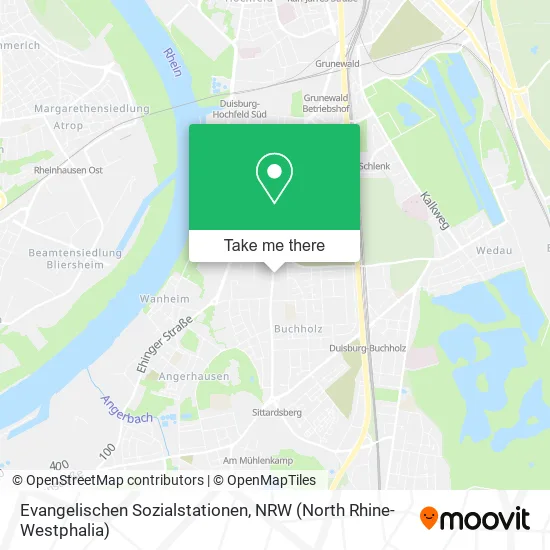 Карта Evangelischen Sozialstationen