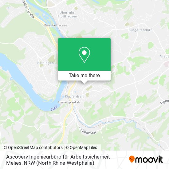 Ascoserv Ingenieurbüro für Arbeitssicherheit - Melies map