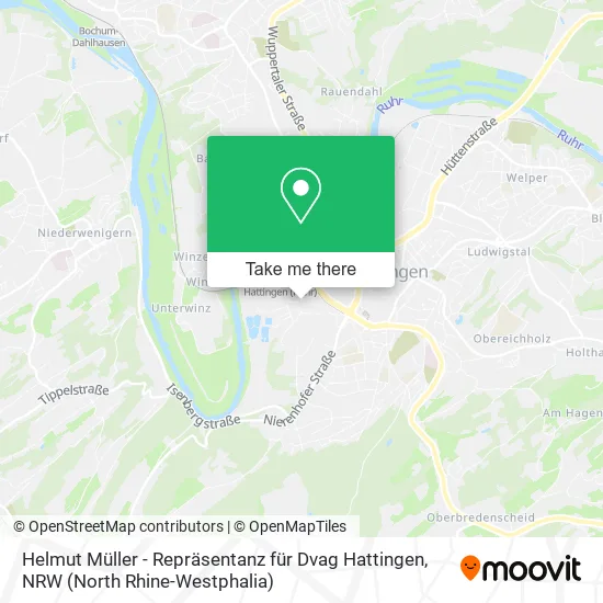 Карта Helmut Müller - Repräsentanz für Dvag Hattingen