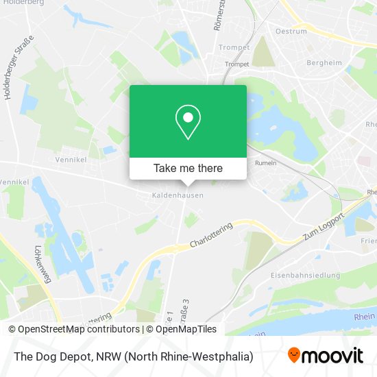 The Dog Depot map