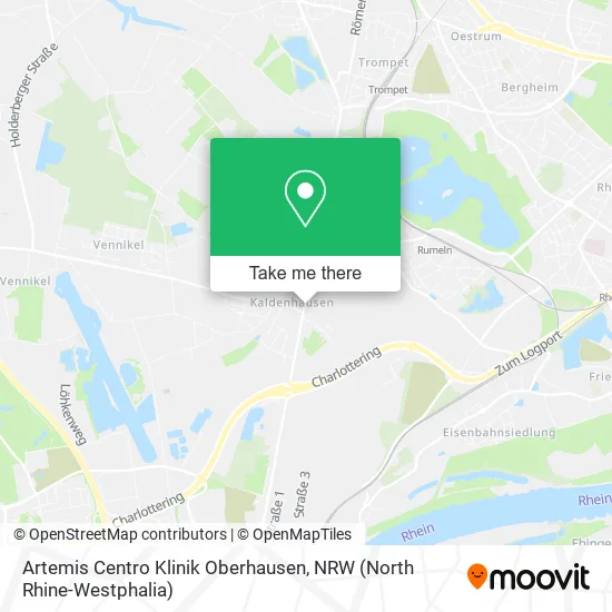 Artemis Centro Klinik Oberhausen map