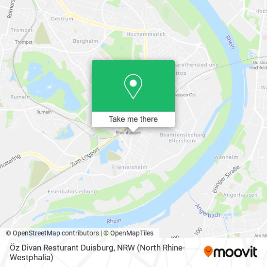 Öz Divan Resturant Duisburg map