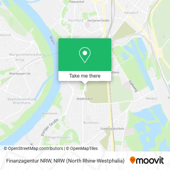 Карта Finanzagentur NRW