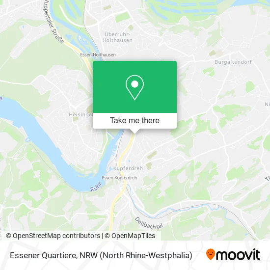 Карта Essener Quartiere