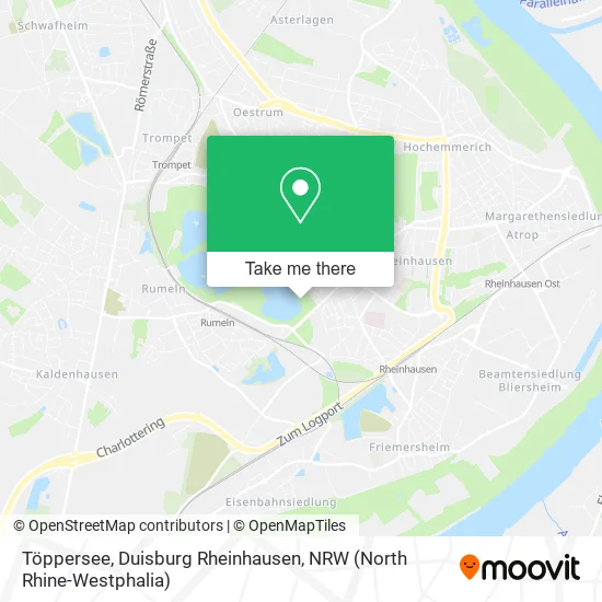 Карта Töppersee, Duisburg Rheinhausen