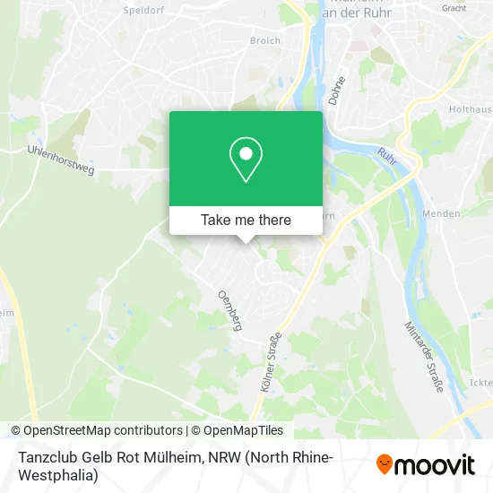 Карта Tanzclub Gelb Rot Mülheim