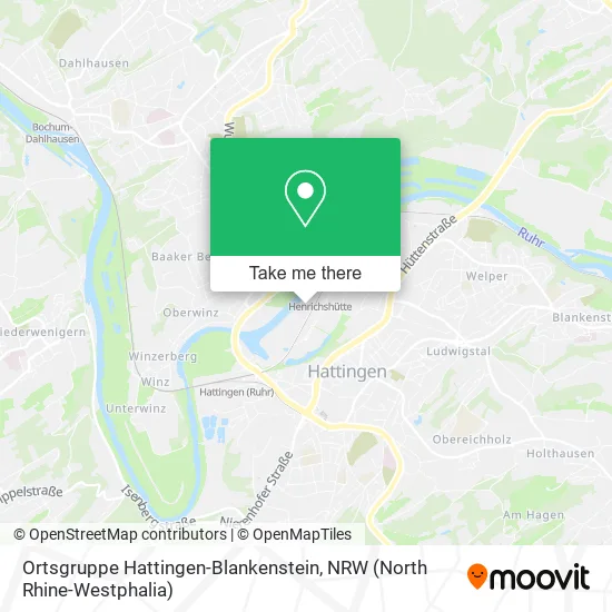 Карта Ortsgruppe Hattingen-Blankenstein