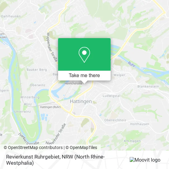 Карта Revierkunst Ruhrgebiet