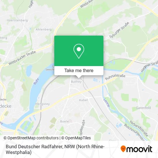 Карта Bund Deutscher Radfahrer