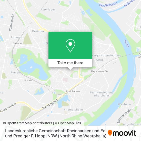 Карта Landeskirchliche Gemeinschaft Rheinhausen und Ec und Prediger F. Hopp