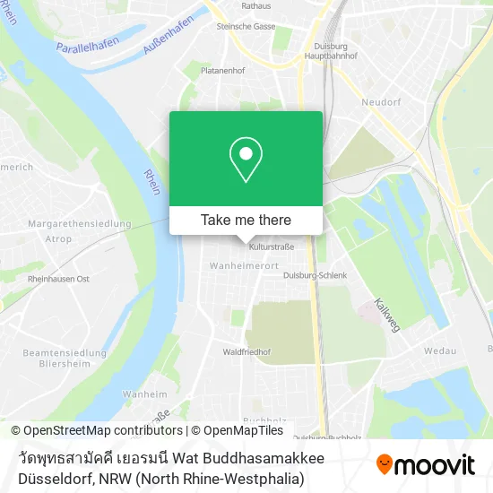 วัดพุทธสามัคคี เยอรมนี Wat Buddhasamakkee Düsseldorf map