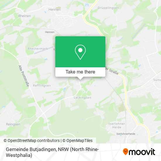 Карта Gemeinde Butjadingen