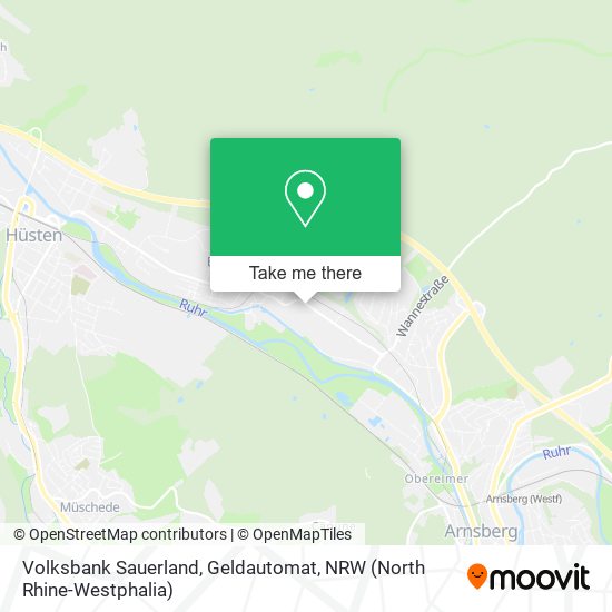 Volksbank Sauerland, Geldautomat map