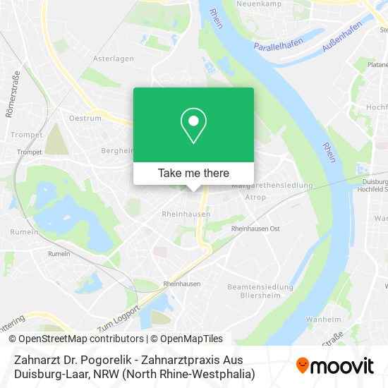 Zahnarzt Dr. Pogorelik - Zahnarztpraxis Aus Duisburg-Laar map