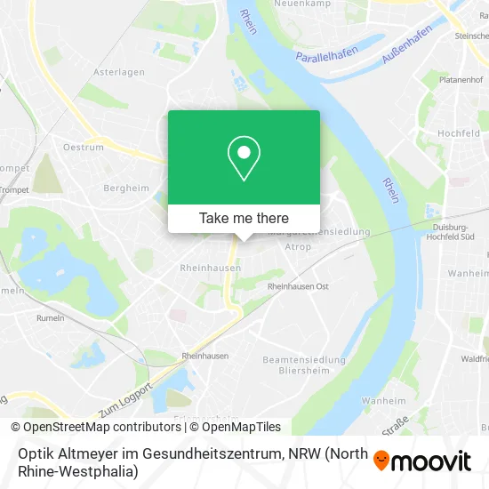 Карта Optik Altmeyer im Gesundheitszentrum