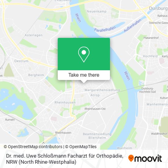 Dr. med. Uwe Schloßmann Facharzt für Orthopädie map