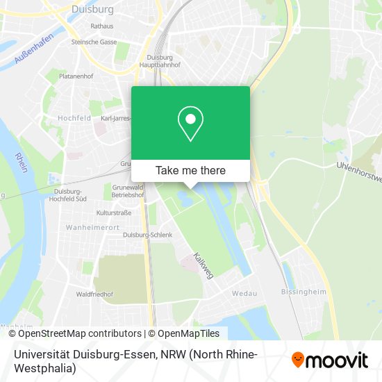 Universität Duisburg-Essen map