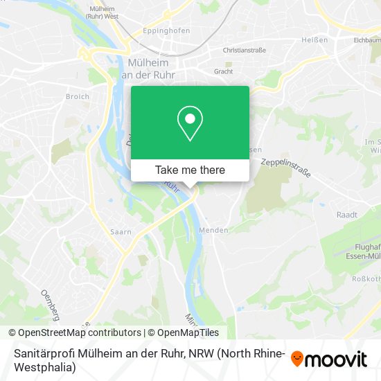 Sanitärprofi Mülheim an der Ruhr map