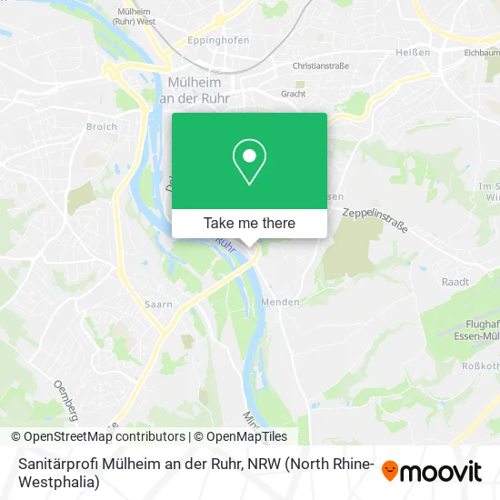 Карта Sanitärprofi Mülheim an der Ruhr