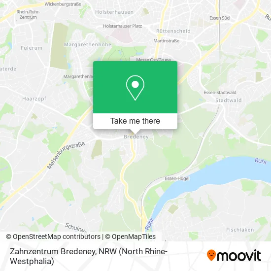 Карта Zahnzentrum Bredeney
