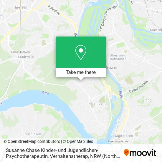 Карта Susanne Chase Kinder- und Jugendlichen- Psychotherapeutin, Verhaltenstherap