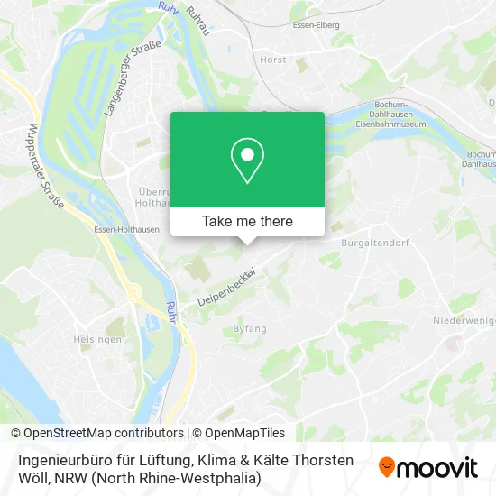 Карта Ingenieurbüro für Lüftung, Klima & Kälte Thorsten Wöll