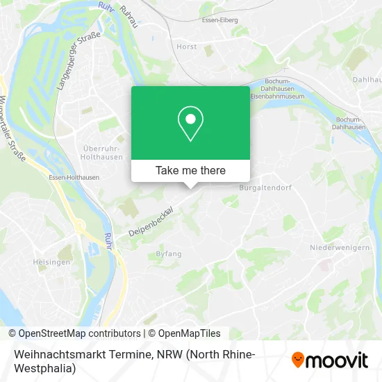 Weihnachtsmarkt Termine map