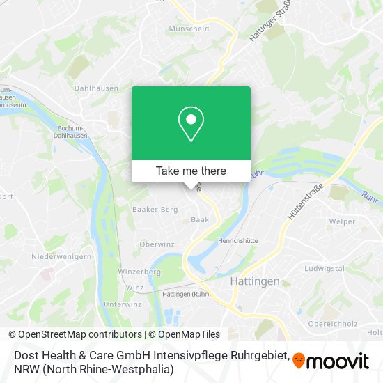 Dost Health & Care GmbH Intensivpflege Ruhrgebiet map