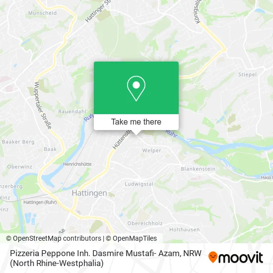 Карта Pizzeria Peppone Inh. Dasmire Mustafi- Azam