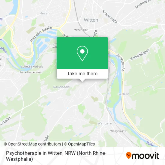 Карта Psychotherapie in Witten
