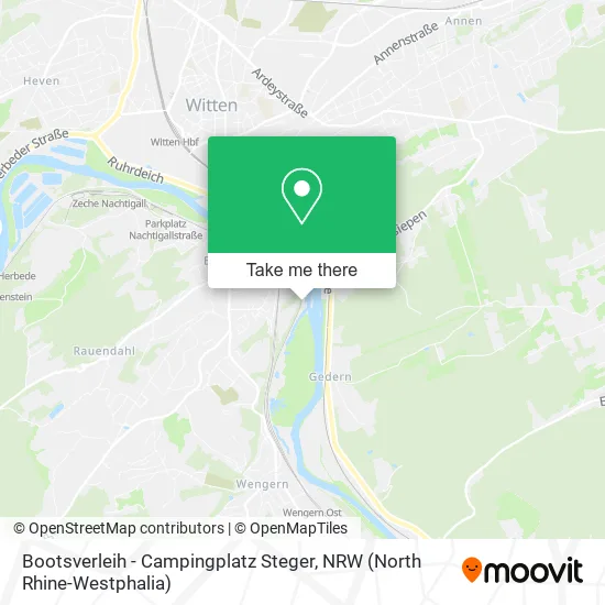 Карта Bootsverleih - Campingplatz Steger