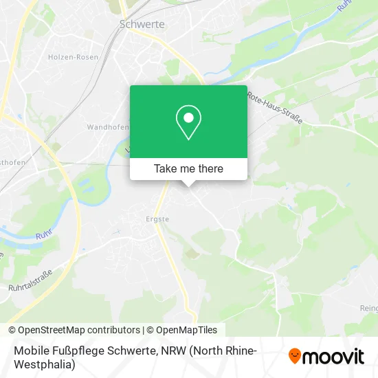 Карта Mobile Fußpflege Schwerte