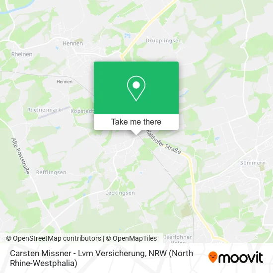 Карта Carsten Missner - Lvm Versicherung