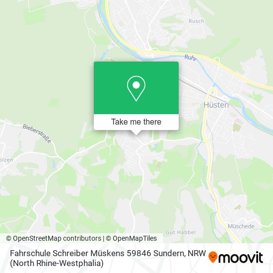 Карта Fahrschule Schreiber Müskens 59846 Sundern