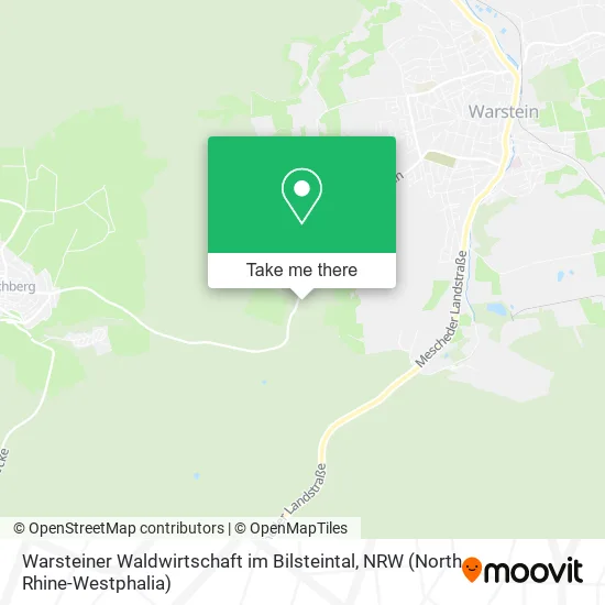 Карта Warsteiner Waldwirtschaft im Bilsteintal