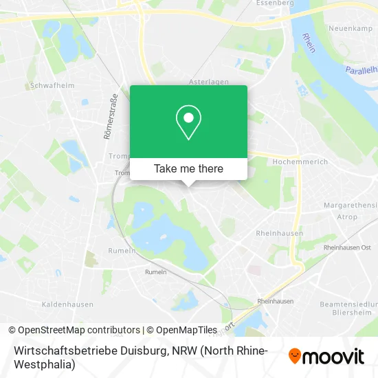 Карта Wirtschaftsbetriebe Duisburg