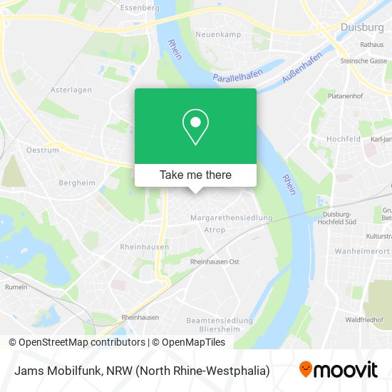 Jams Mobilfunk map