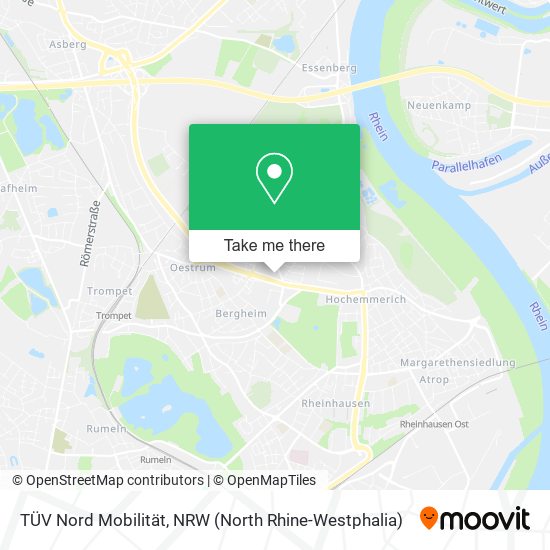 TÜV Nord Mobilität map