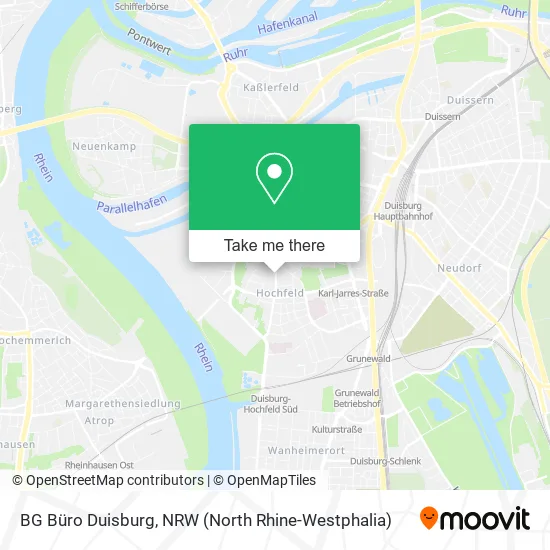 Карта BG Büro Duisburg