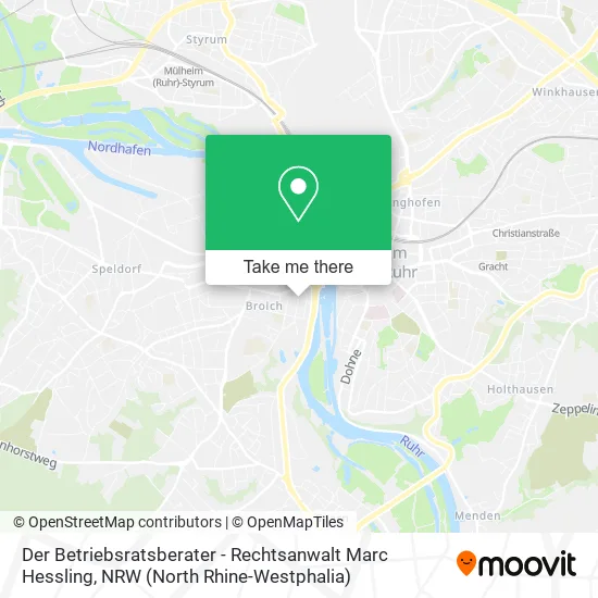 Карта Der Betriebsratsberater - Rechtsanwalt Marc Hessling
