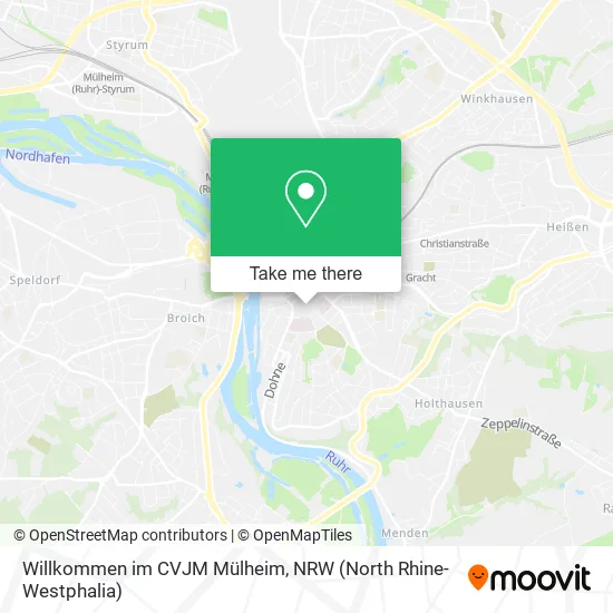 Карта Willkommen im CVJM Mülheim