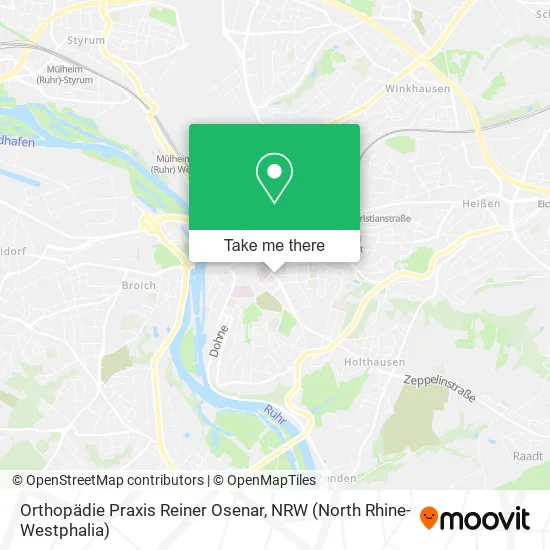 Orthopädie Praxis Reiner Osenar map