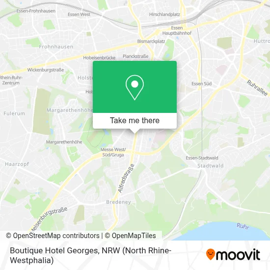 Boutique Hotel Georges map