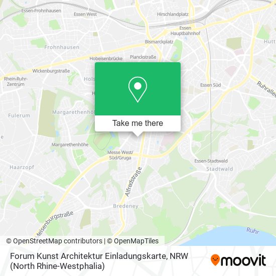 Forum Kunst Architektur Einladungskarte map