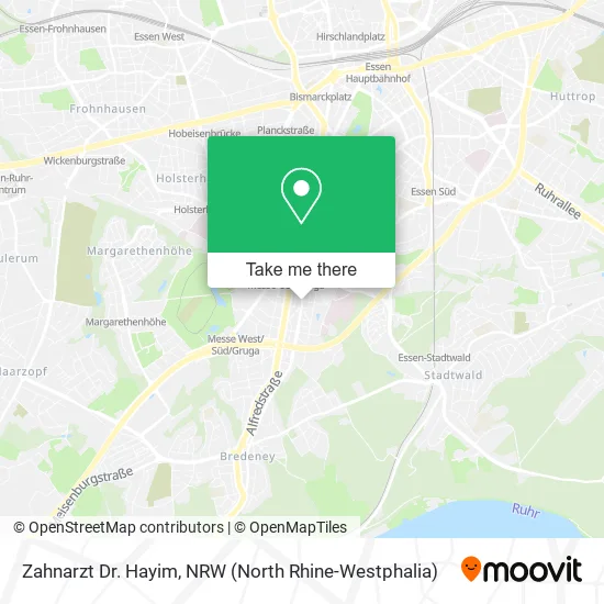 Карта Zahnarzt Dr. Hayim