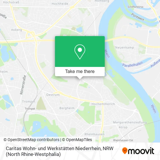Карта Caritas Wohn- und Werkstätten Niederrhein