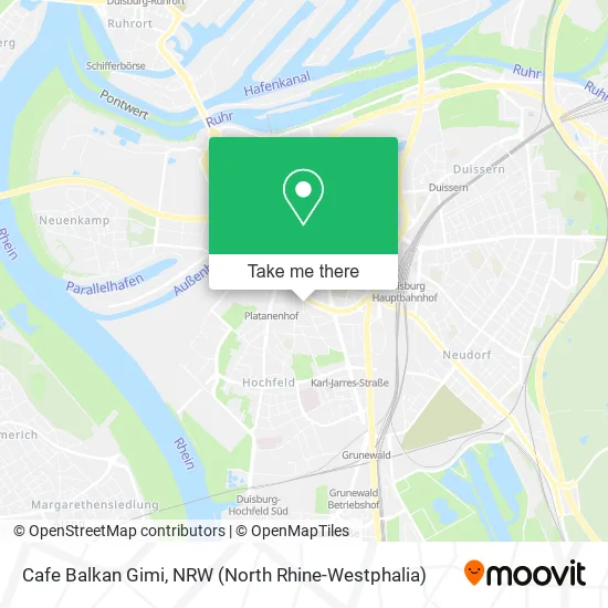 Cafe Balkan Gimi map