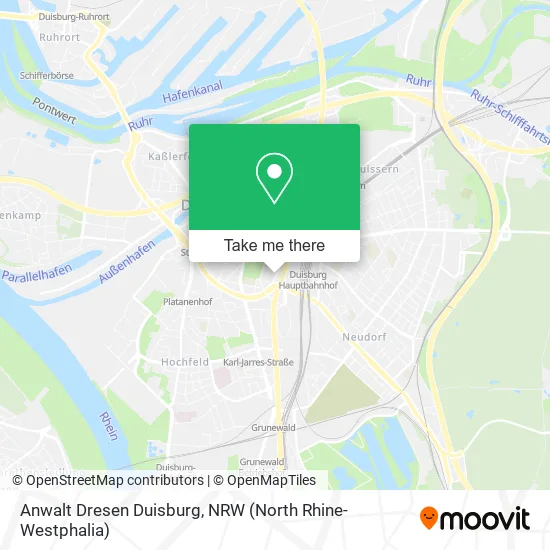 Карта Anwalt Dresen Duisburg